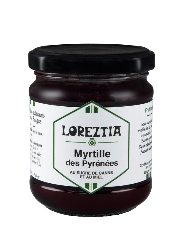 Confiture de Myrtille des Pyrénées - Loreztia