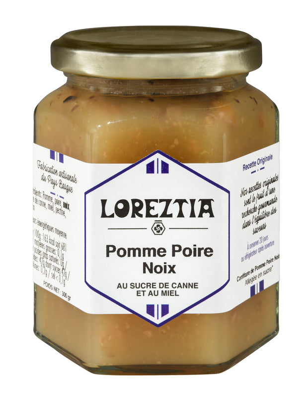 confiture de Pomme Poire Noix du Pays Basque - Loreztia